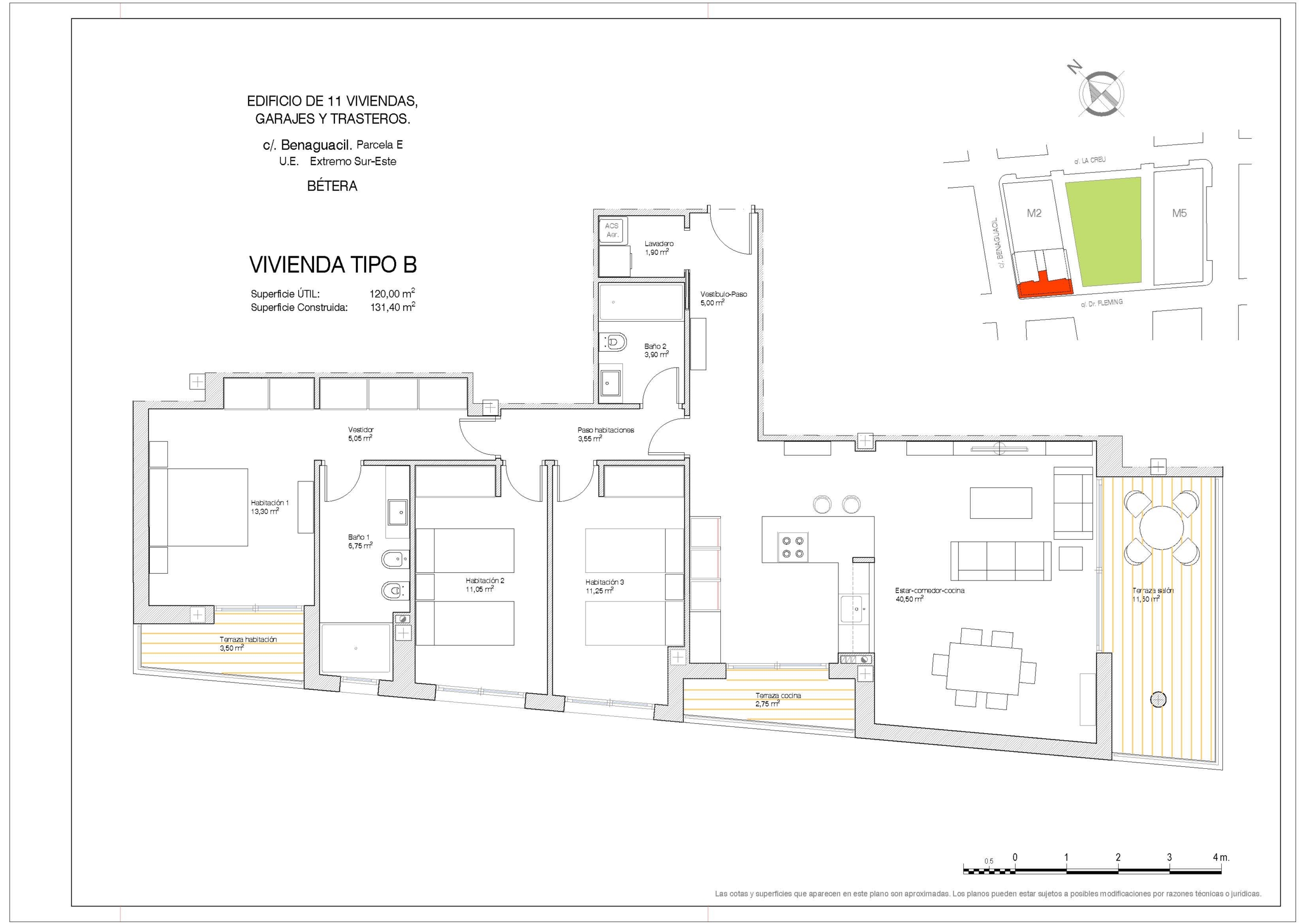 Vivienda Tipo B – Pta 2
